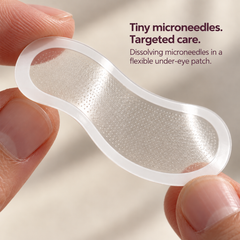 Dissolving Hyaluronic Microneedle Under-Eye Patches