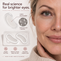 Dissolving Hyaluronic Microneedle Under-Eye Patches